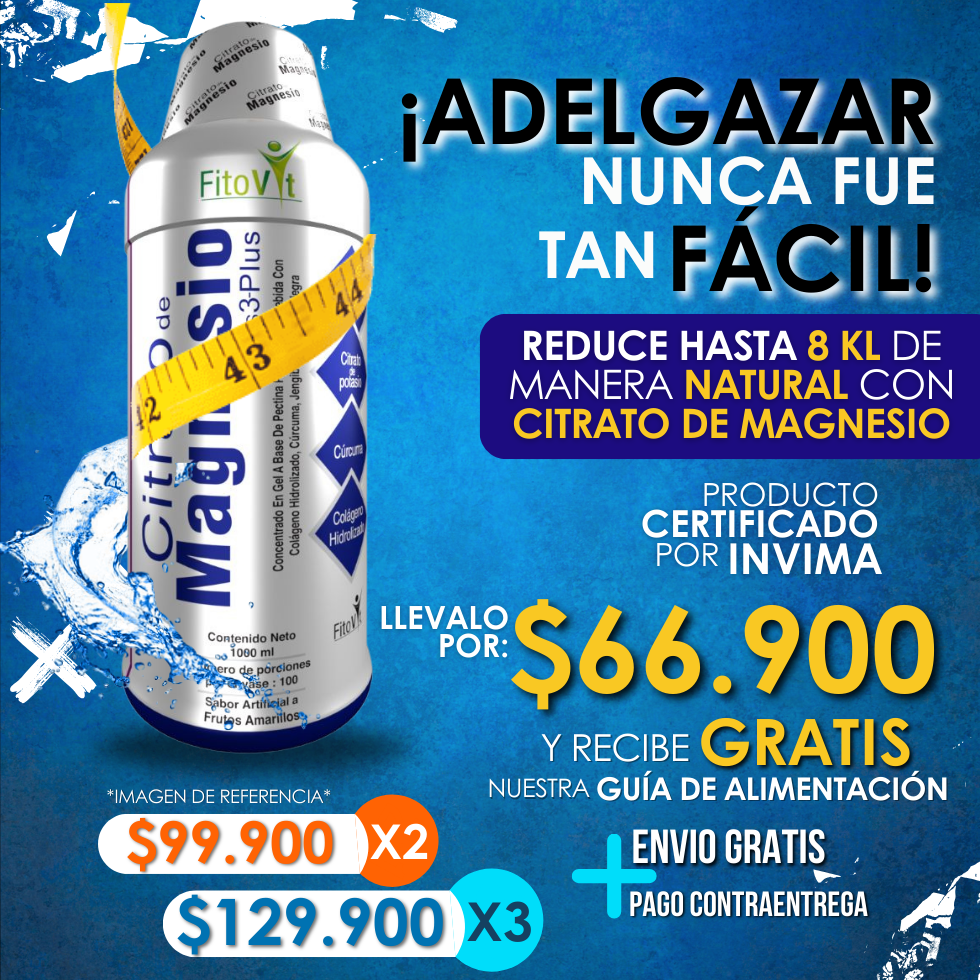 Citrato de Magnesio liquido S3 Plus